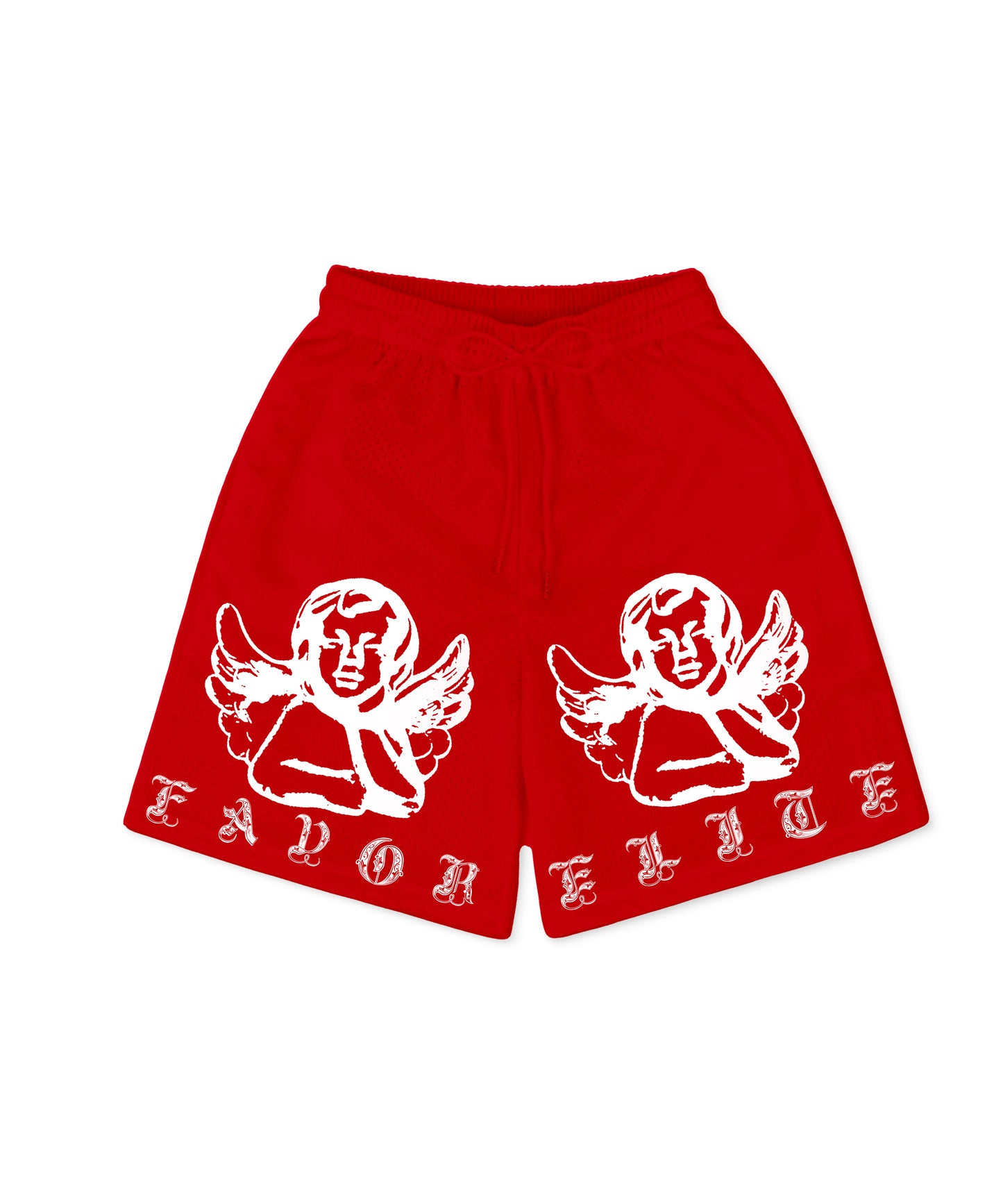 FAVORED BY ANGELS BASKETBALL SHORT - RED